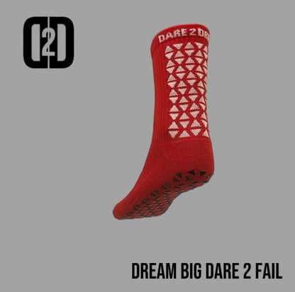 mid calf compression grip socks