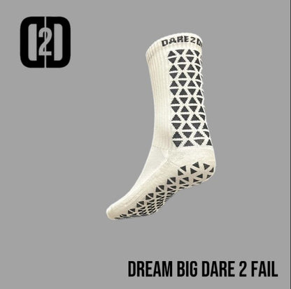 mid calf compression grip socks