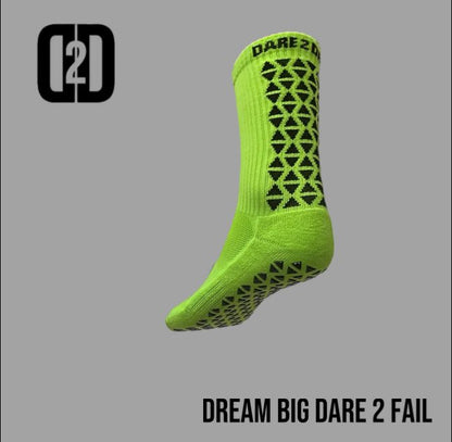 mid calf compression grip socks