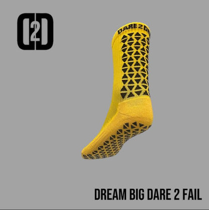 mid calf compression grip socks